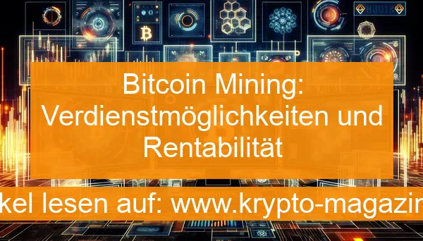 Bitcoin Mining Entdecken Sie lukrative Verdienstmöglichkeiten und